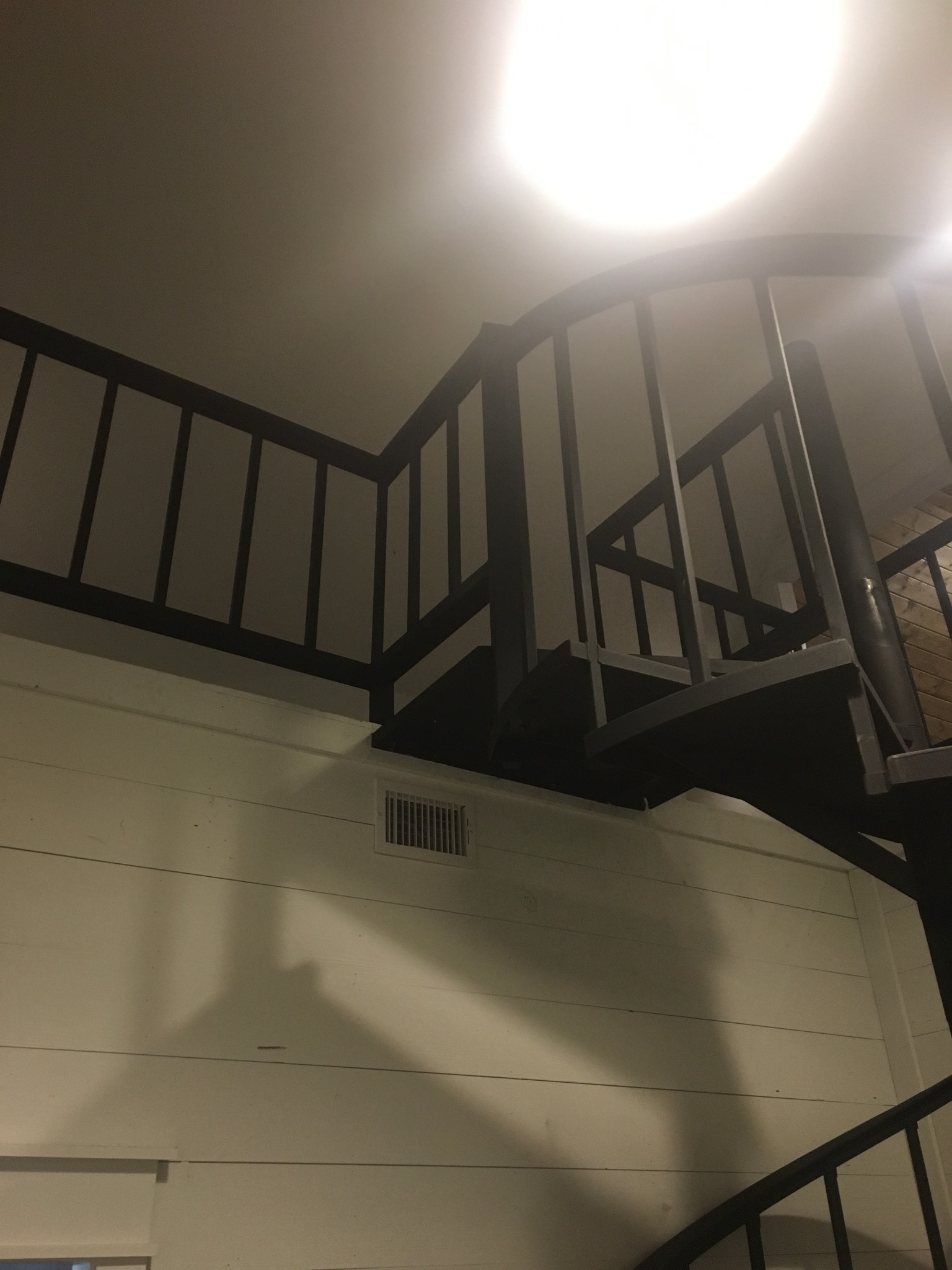 Custom steel stair guardrail detail